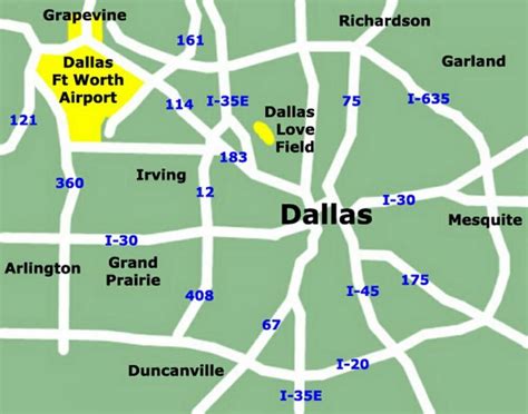 Map Of Dallas Airport Terminal