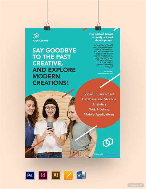 Insignificante Viaggio chiamare poster indesign template free Società insegnante Fame