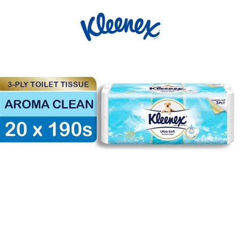 Kleenex Ultra Soft Cottony Clean Toilet Paper / Tissue [10/16/20 rolls ...