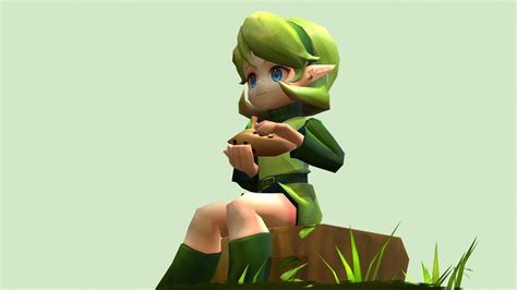 Saria from Ocarina of Time - 3D model by ambisched [8225746] - Sketchfab