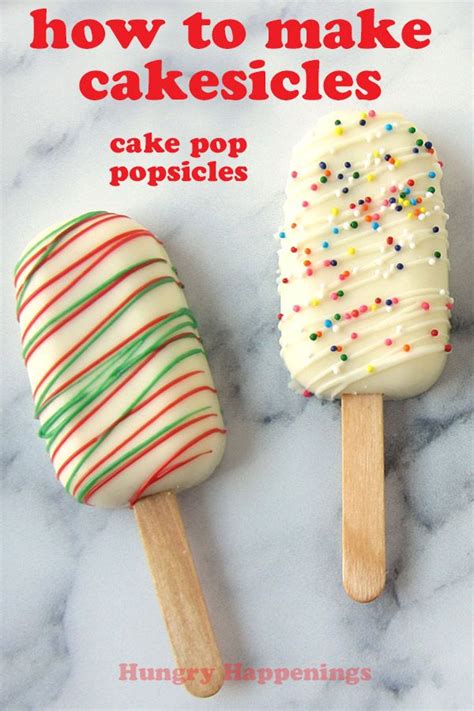 Learn how to make Cakesicles. These popsicle shaped cake pops with a chocolate shell & cake ...