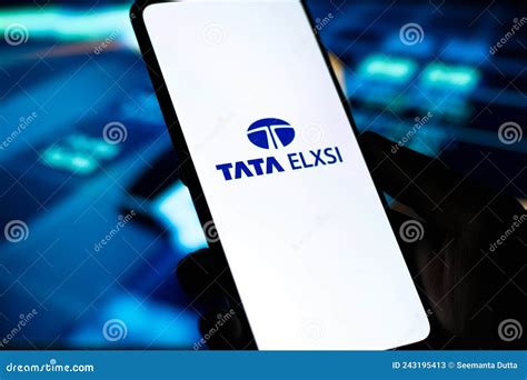 West Bangal, India - October 09, 2021 : Tata Elxsi Logo on Phone Screen Stock Image. Editorial ...