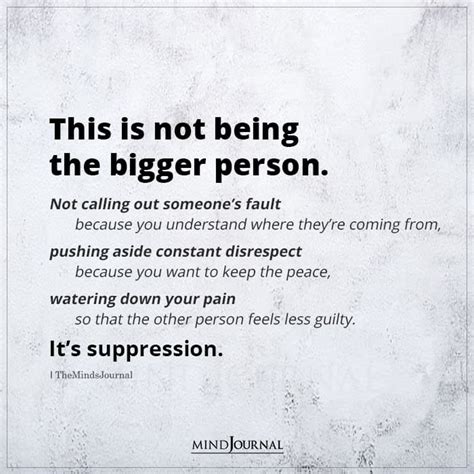 This Is Not Being The Bigger Person - Self-Worth Quotes