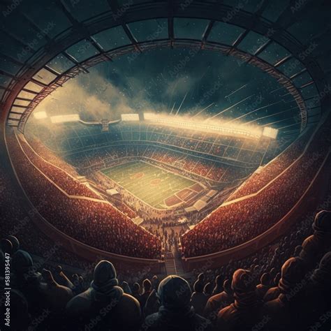 Football stadium full of fans. Stock Photo | Adobe Stock