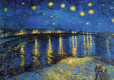 Vincent Van Gogh Starry Night Over the Rhone Poster - Etsy