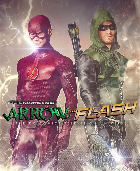 The Flash & Green Arrow on Behance | The flash, Arrow poster, Daily inspiration