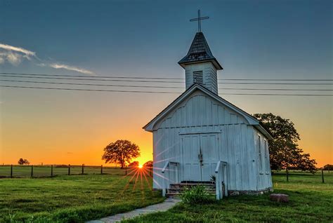 Church Sunset Photograph by Mike Harlan - Fine Art America