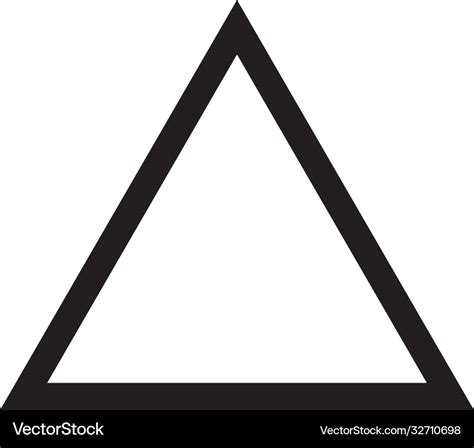 Triangle icon Royalty Free Vector Image - VectorStock