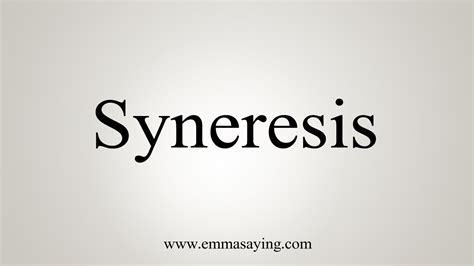 How To Say Syneresis - YouTube