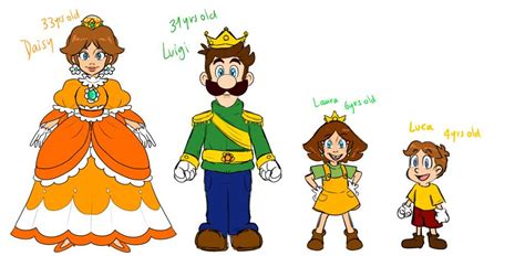 LUIGI AND DAISY FAMILY by Natsuko-the-Mun on DeviantArt