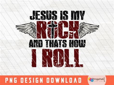 Jesus is My Rock, Religious Png, Christian Png, Bible Verse Png - Etsy