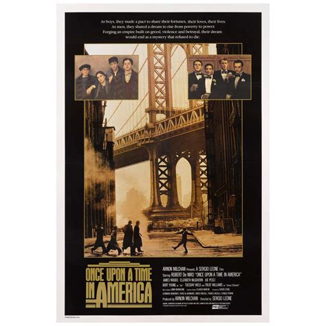 "Once Upon a Time In America" Original US Movie Poster at 1stDibs