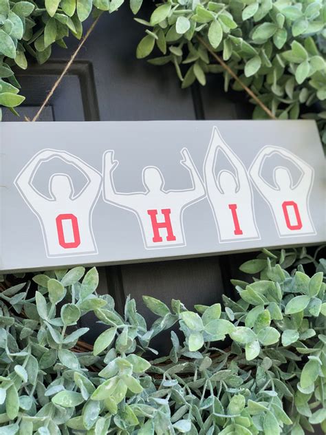 OHIO State door sign Welcome sign Ohio State University | Etsy