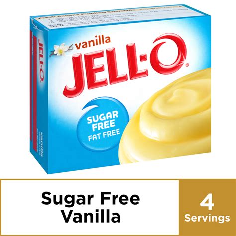 Jell-O Sugar Free Vanilla Instant Pudding Mix, 1 oz Box - Walmart.com ...