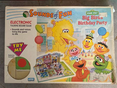 Vintage Sesame Street Big Bird's Birthday Party Sounds of - Etsy