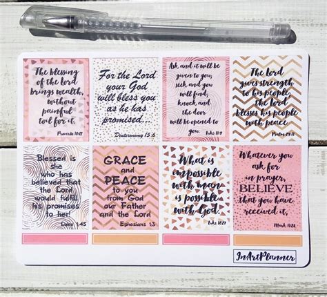 Christian stickers Prayer journal bible stickers planner