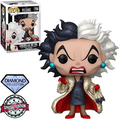 Funko Pop Disney Villains - Cruella de Vil 736 (diamond Glitter) Exclusive | Atacado Collections