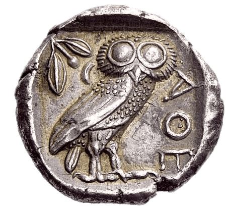 Athena Owl Coin transparent PNG - StickPNG