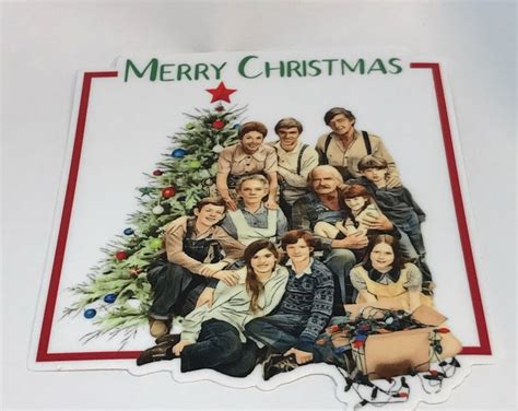 The Waltons Christmas, Vinyl Sticker, Water Resistant Label, TV Show Decal, Laptop, Water Bottle ...