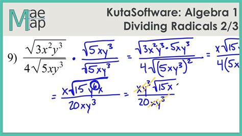 Dividing Radical Expressions Worksheet – E Street Light