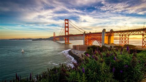 Golden Gate Bridge, Bridge, Sea, Architecture, Clouds, Landscape, San Francisco Bay Wallpapers ...