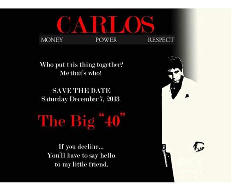 Scarface party 40th birthday | CatchMyParty.com en 2020 | Temas para fiestas y Fiesta