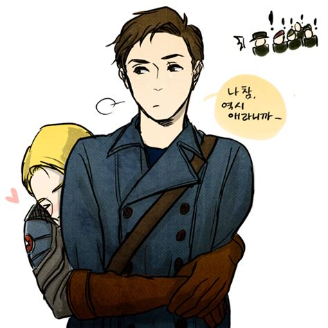 Steve and Bucky by takec on DeviantArt