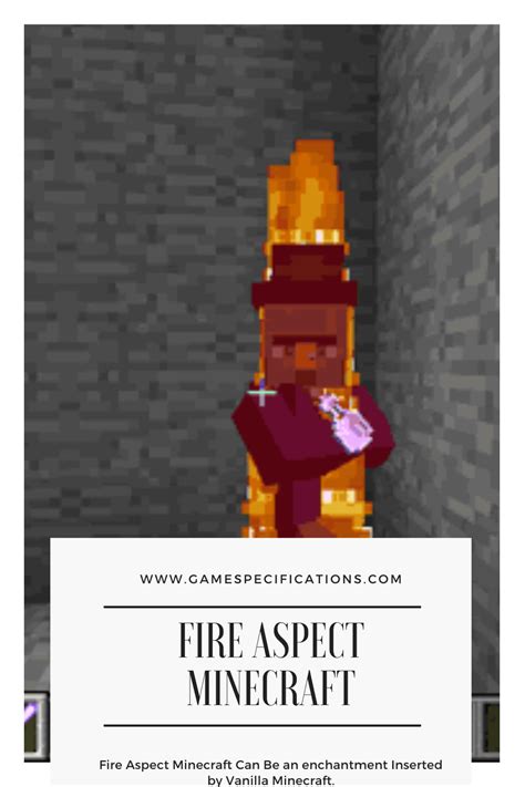 Fire Aspect Minecraft | Minecraft, Fire, Canning