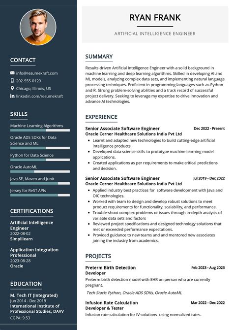 Artificial Intelligence Engineer Resume Sample in 2024 - ResumeKraft