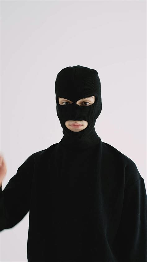 A Person Wearing Robber Mask · Free Stock Video