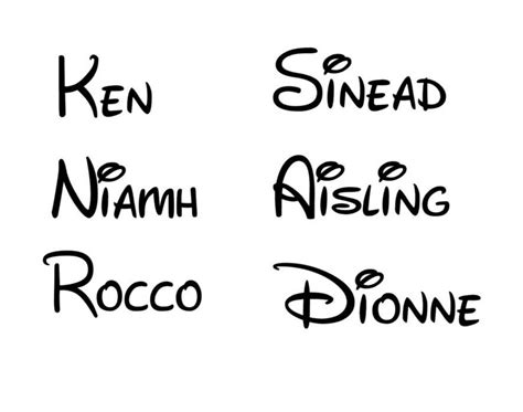 Personalized Name Sticker. Disney Font Stickers. Disney Font Vinyl ...