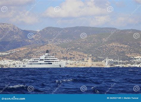 Abramovich S Super Yacht in Bodrum Editorial Stock Image - Image of ocean, tugboat: 262037189