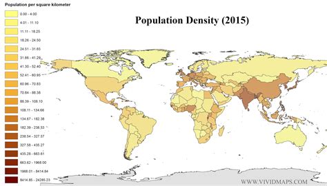 Population Density (2015) - Vivid Maps