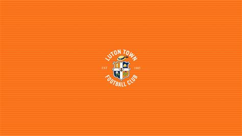 Emblem Logo Soccer Light Orange Background HD Luton Town F.C Wallpapers | HD Wallpapers | ID #79420