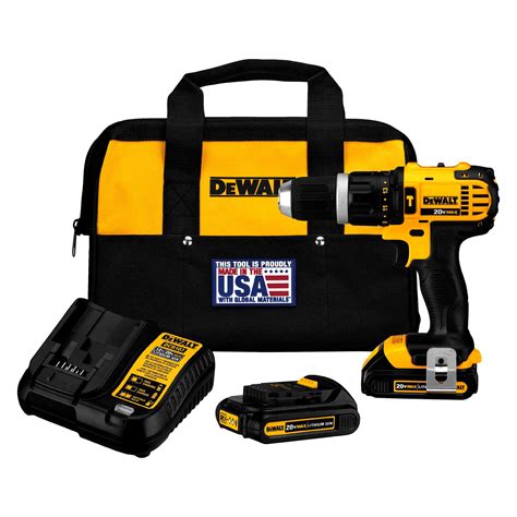 DEWALT® DCD785C2 - 20V 1.5Ah Cordless Hammer Drill Kit - TOOLSiD.com