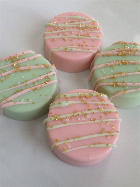 Chocolate Covered Oreos ~ Pink and Mint Green ~ Gold Sparkes ~ Party ...