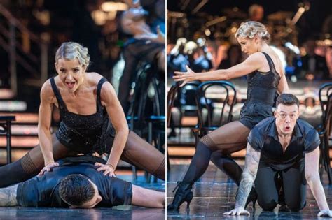 Helen Skelton shows off rippling muscles in sexy black outfit as she straddles partner on ...