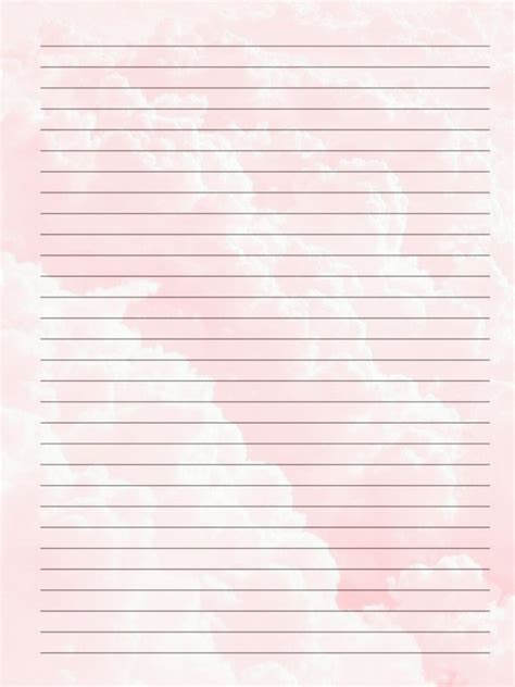 Cute Printable Notebook Paper - Pdf