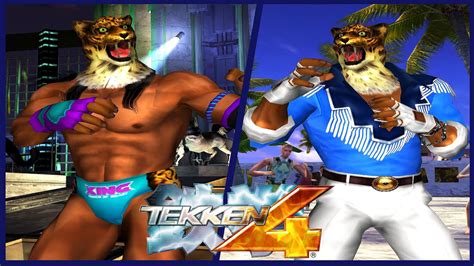 Tekken 4 All Outfits - King 4K - YouTube