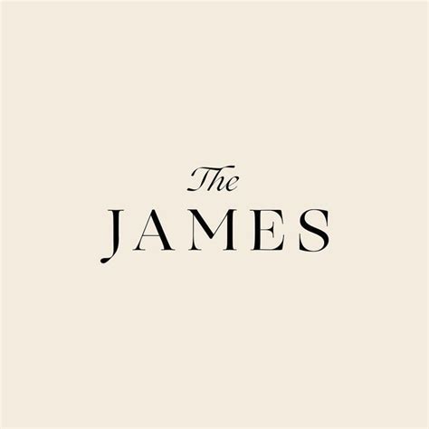 The James logo | Logo design, Logo inspiration, Minimalist logo design