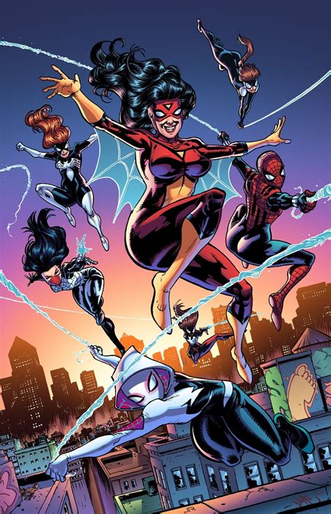 Spider-Women by Nate Stockman, colours by Jeremiah Skipper * Marvel ...