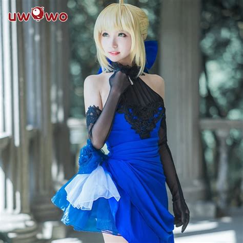 UWOWO Altria Pendragon Fate Anime Cosplay Costumes Fate Stay Night Game Cosplay Saber Women ...