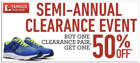 Famous Footwear Semi-annual Clearance Event!