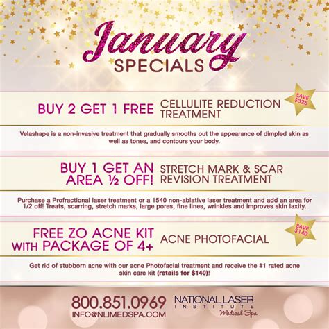 January Spa Specials! - National Laser Institute Medical Spa