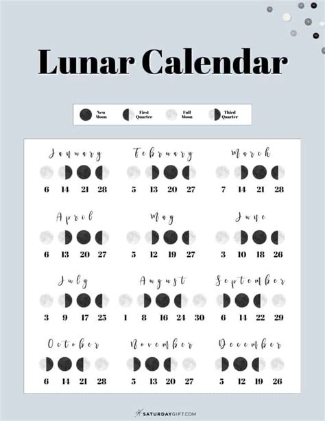 Free Printable Full Moon Calendar 2023 Lunar Calendar, 51% OFF