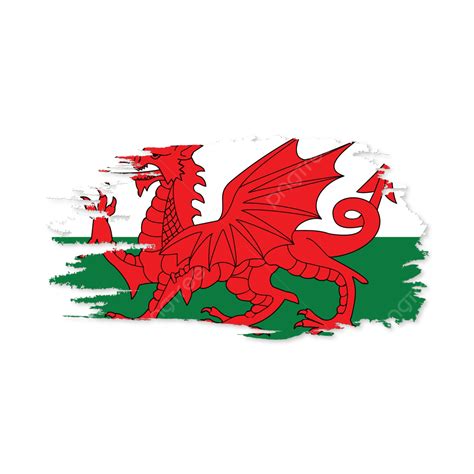 Flag Of Wales With Vector Stock, Wales, Wales Flag, Wales National Falg ...