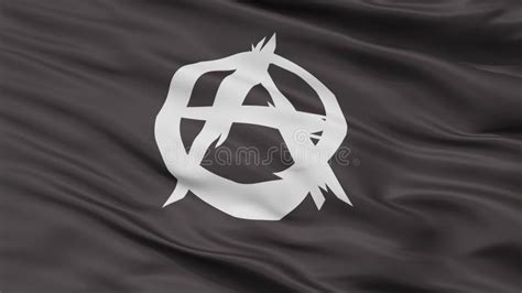 Anarchist Movement Flag, Isolated on White Stock Illustration ...