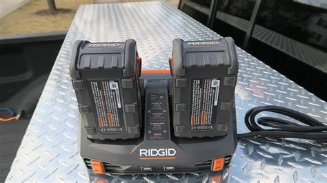 Ridgid Dual Battery Charger - AC840094 - Tools In Action - Power Tool Reviews