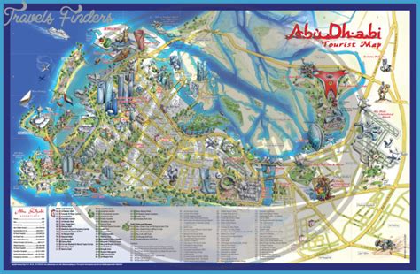 Abu Dhabi Map - TravelsFinders.Com