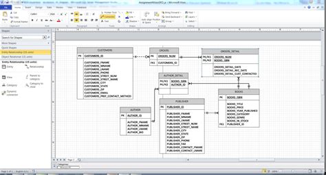 Er Diagram Visio Example – ERModelExample.com